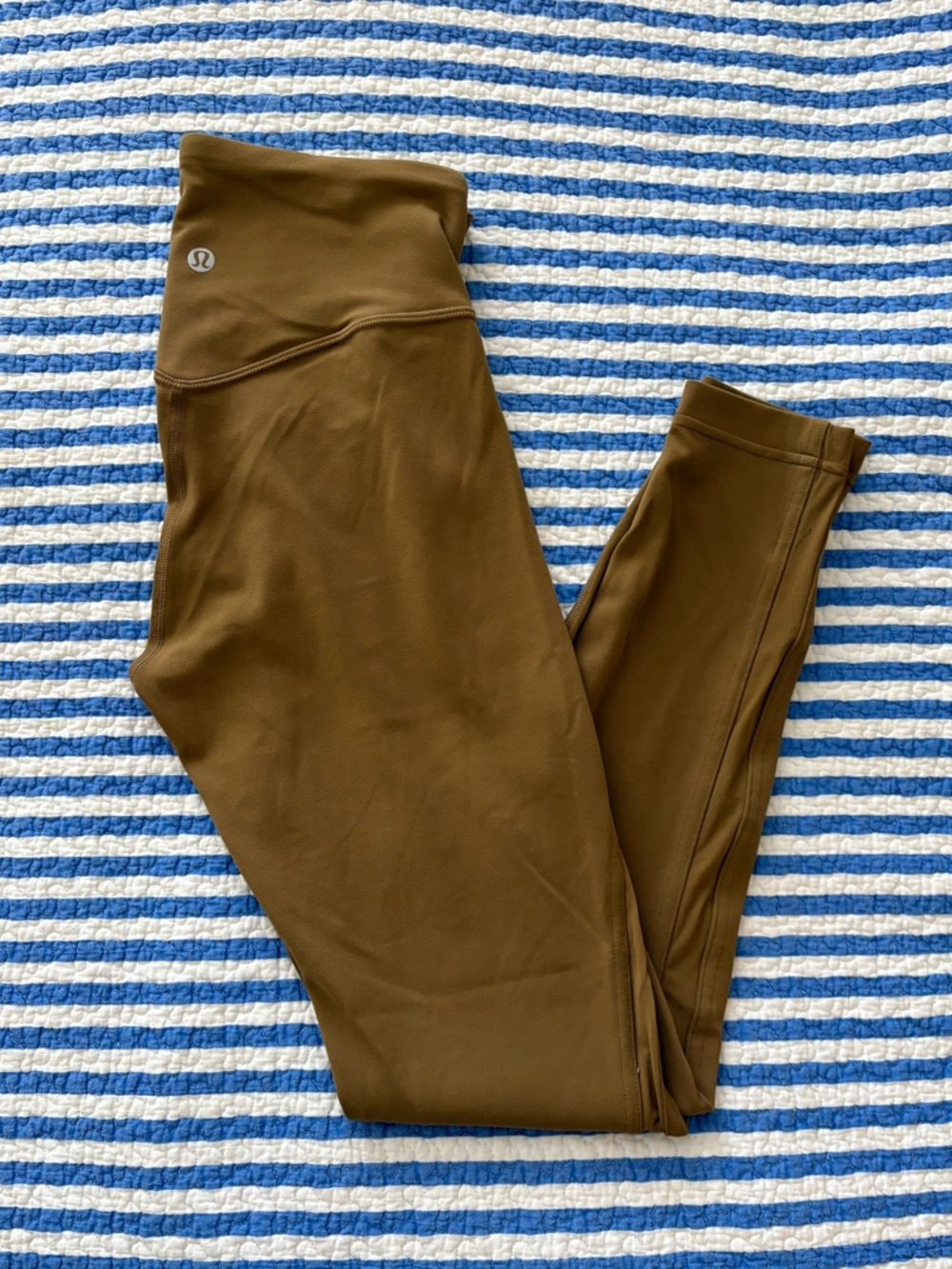 Lululemon Athletic High-Rise Mesh-Panel Brown Leggings Size 4